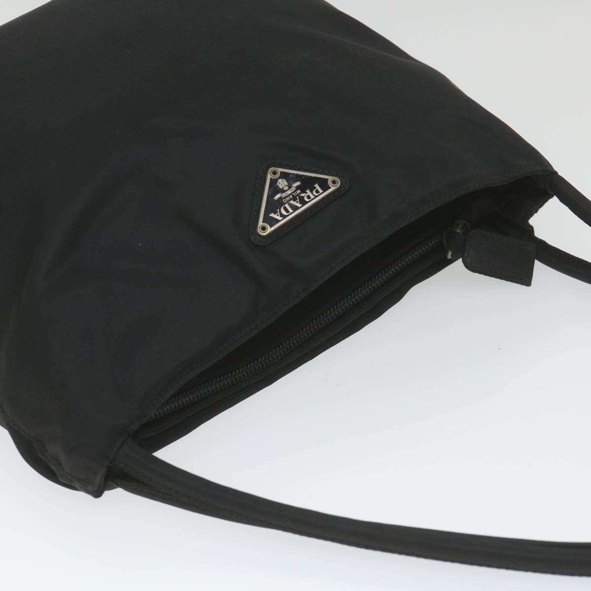 PRADA Shoulder Bag Nylon Black Auth bs9972