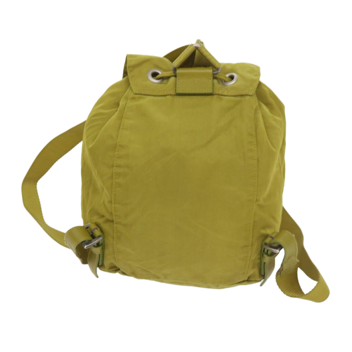PRADA Backpack Nylon Yellow Auth bs9973 - 0