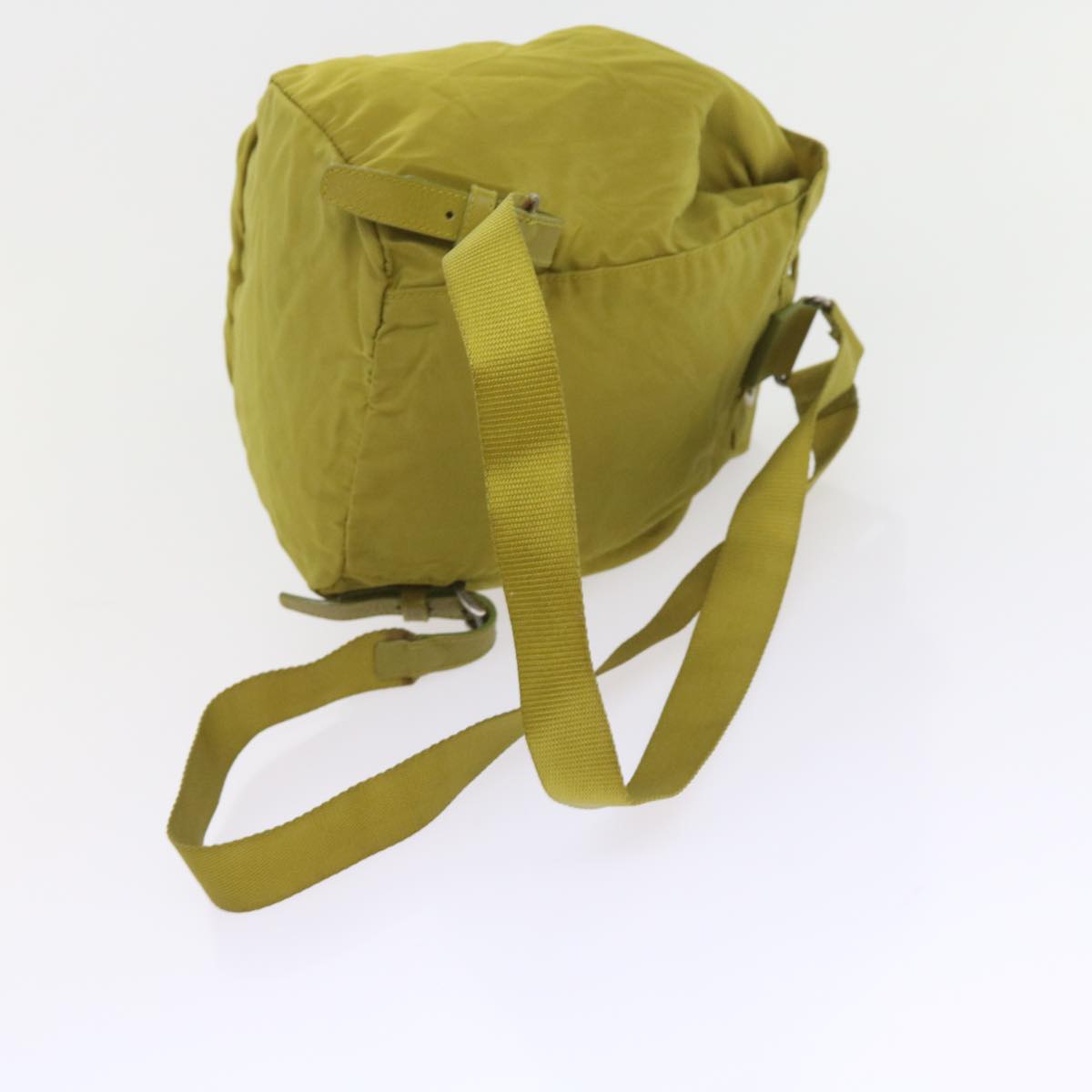 PRADA Backpack Nylon Yellow Auth bs9973