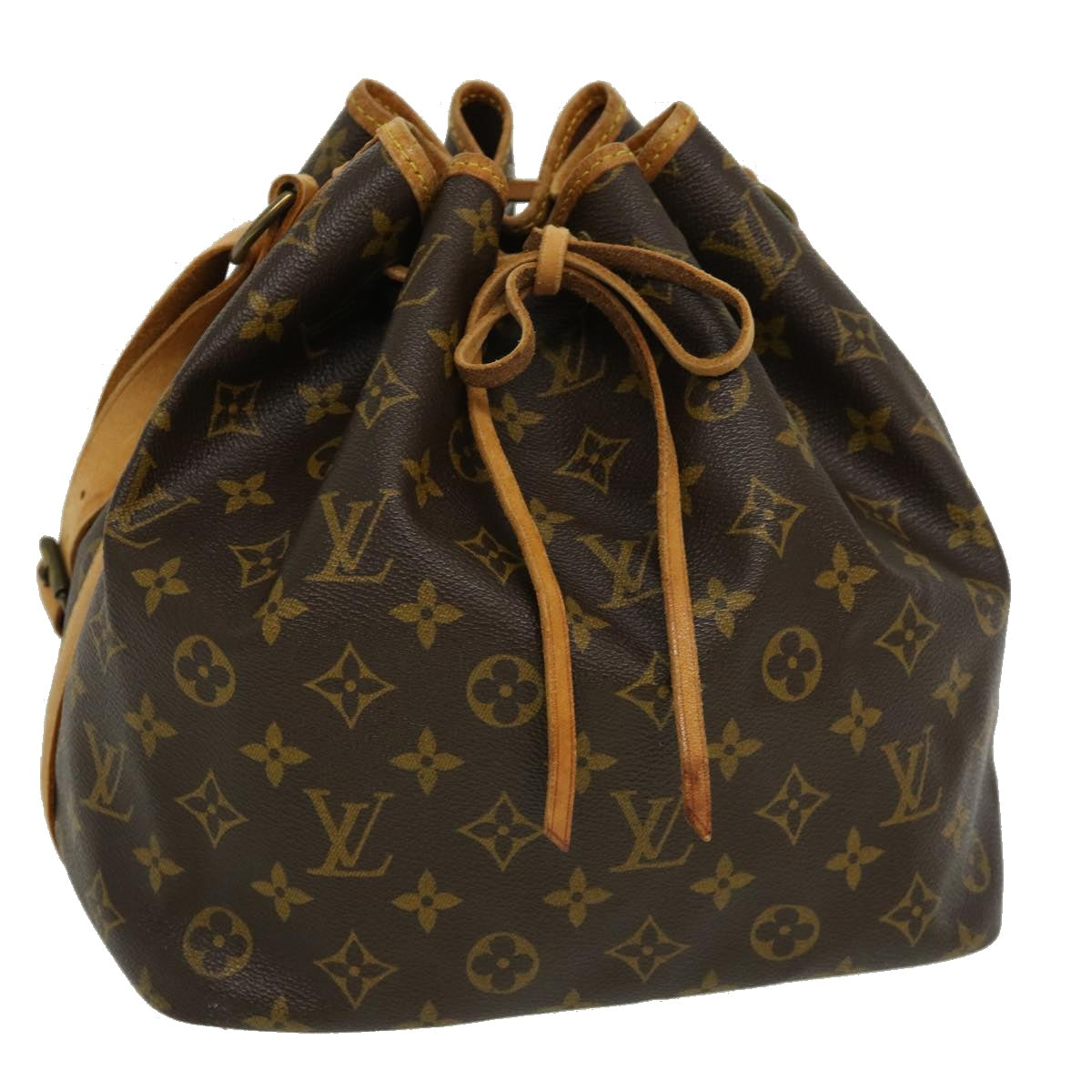 LOUIS VUITTON Monogram Petit Noe Shoulder Bag M42226 LV Auth cl056