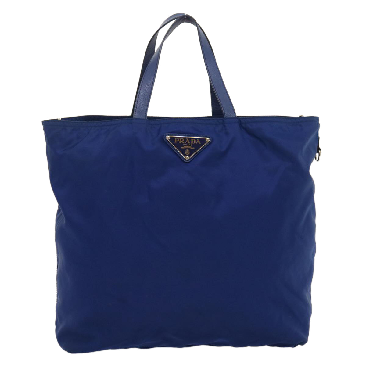 PRADA Tote Bag Shoulder Bag 2way nylon Blue Auth cl067 - 0