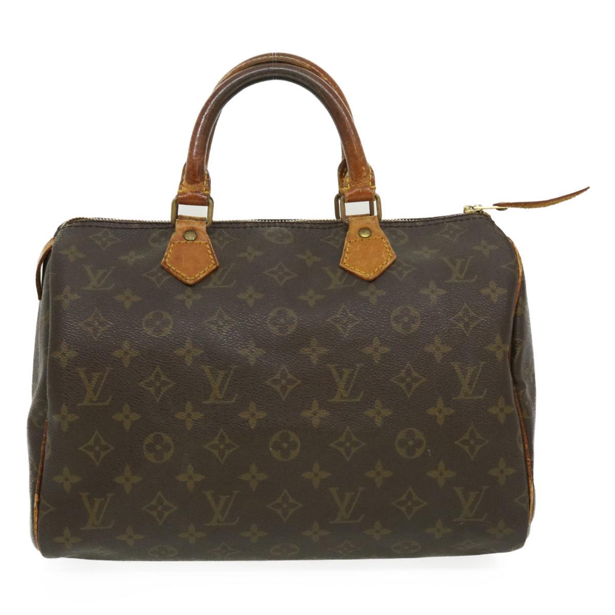 LOUIS VUITTON Monogram Speedy 30 Hand Bag M41526 LV Auth cl070