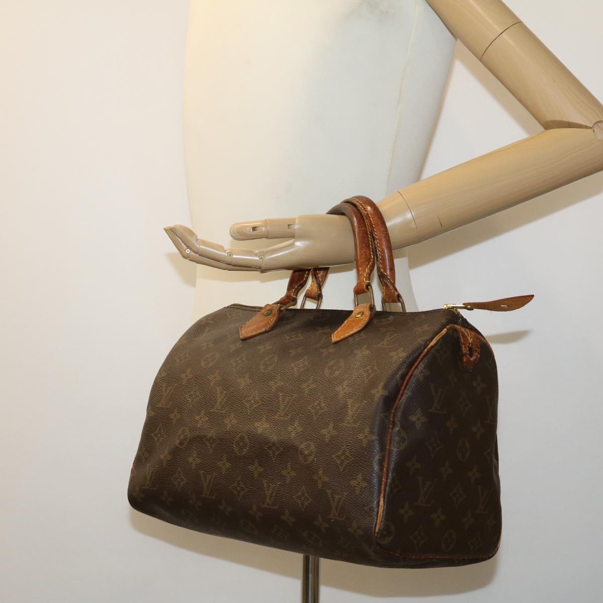 LOUIS VUITTON Monogram Speedy 30 Hand Bag M41526 LV Auth cl070