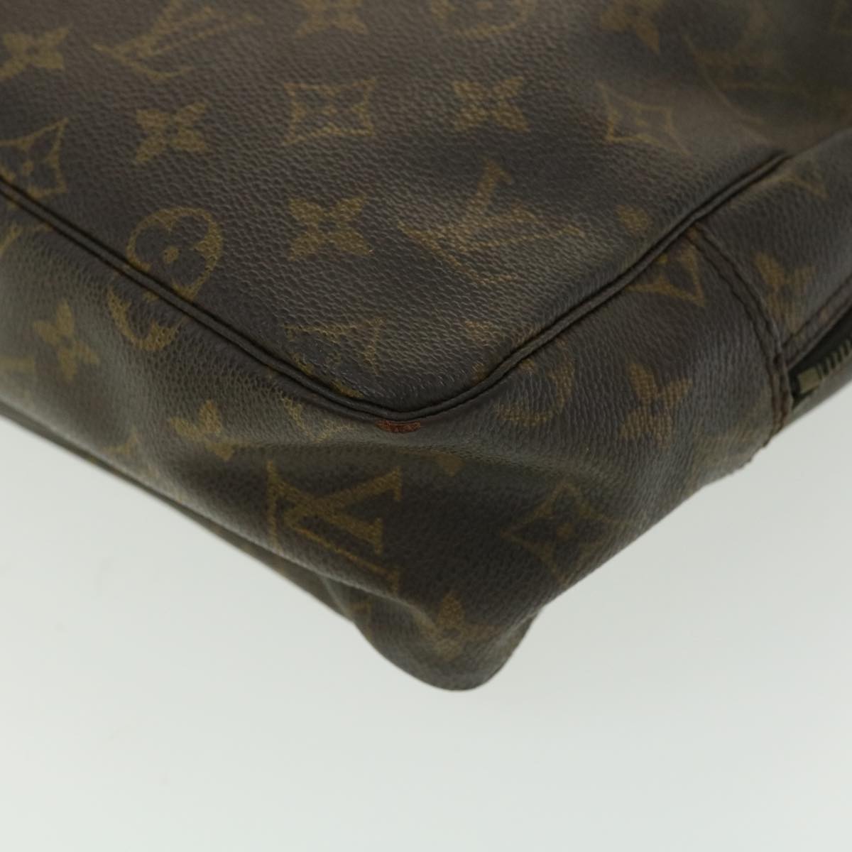 LOUIS VUITTON Monogram Trousse Toilette 28 Clutch Bag M47522 LV Auth cl157