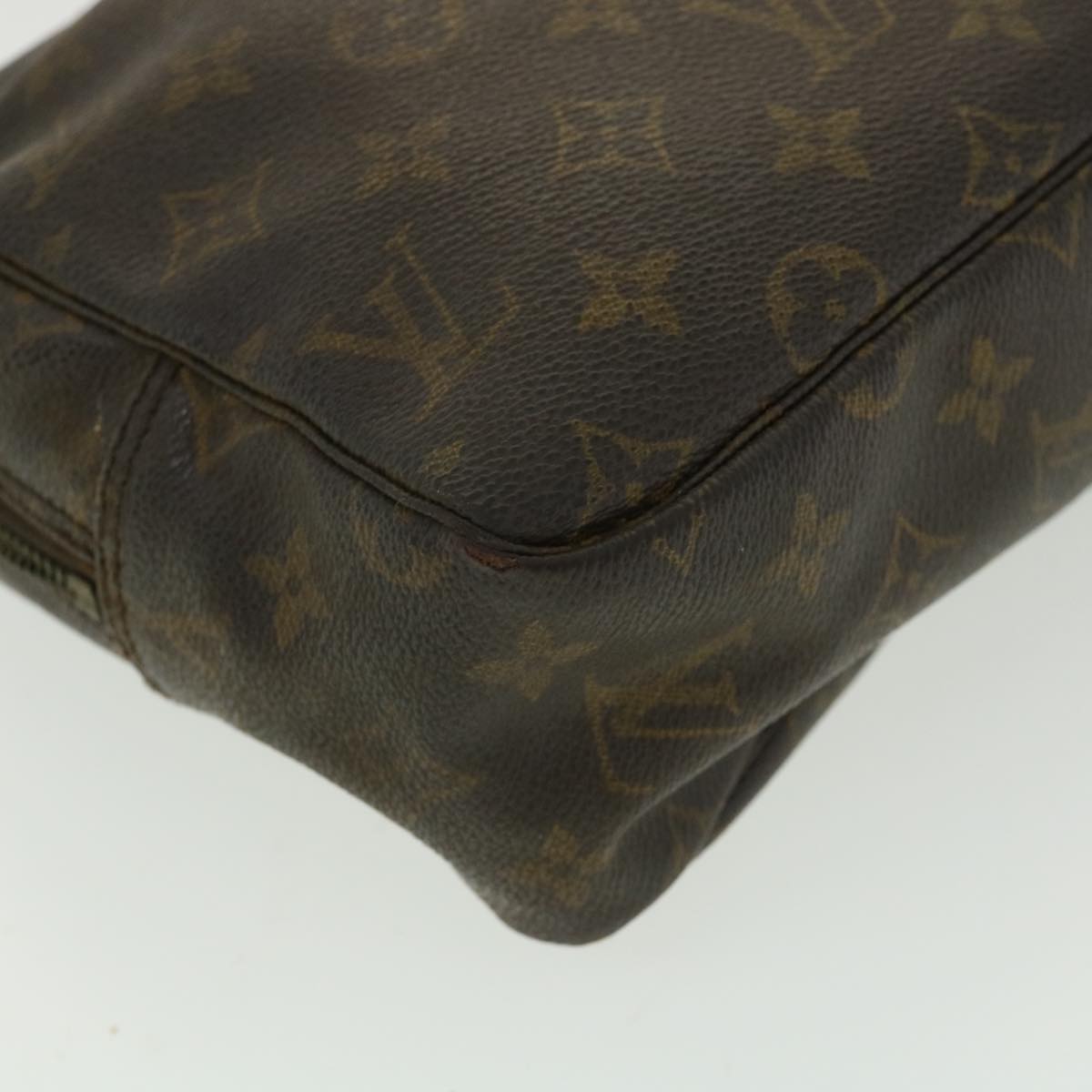 LOUIS VUITTON Monogram Trousse Toilette 28 Clutch Bag M47522 LV Auth cl157