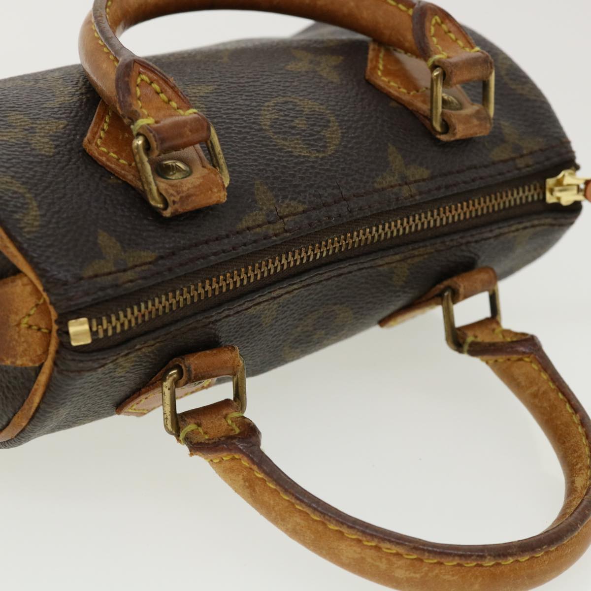 LOUIS VUITTON Monogram Mini Speedy Hand Bag 2way M41534 LV Auth cl173