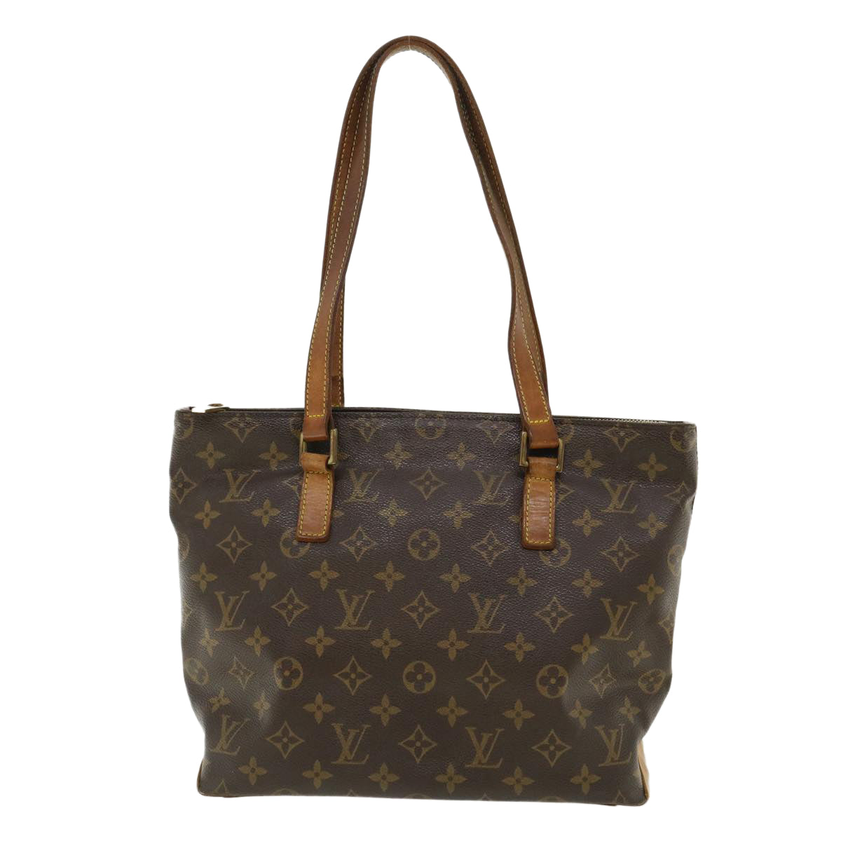 LOUIS VUITTON Monogram Cabas Piano Tote Bag M51148 LV Auth cl201