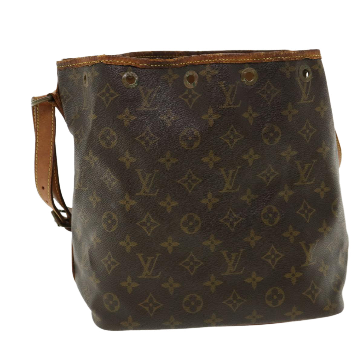 LOUIS VUITTON Monogram Petit Noe Shoulder Bag M42226 LV Auth cl203