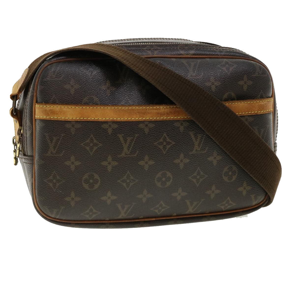 LOUIS VUITTON Monogram Reporter PM Shoulder Bag M45254 LV Auth cl212