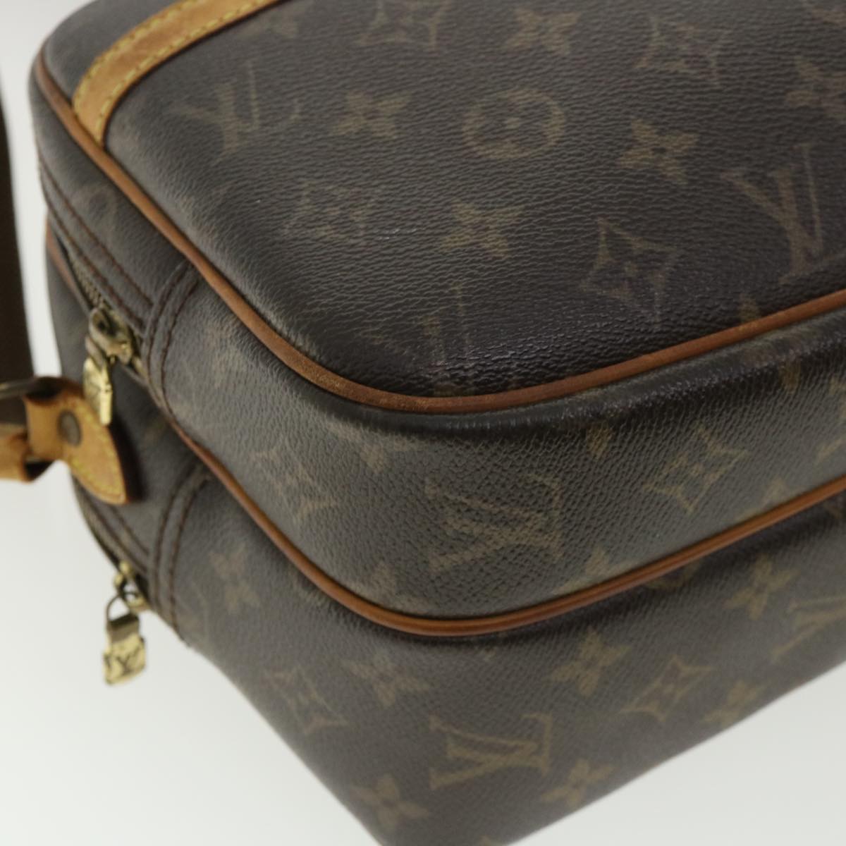 LOUIS VUITTON Monogram Reporter PM Shoulder Bag M45254 LV Auth cl212