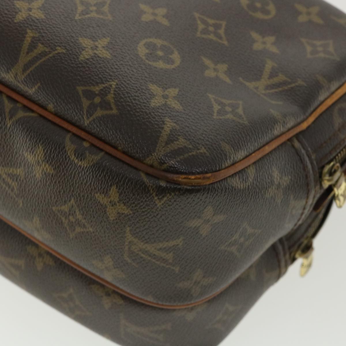 LOUIS VUITTON Monogram Reporter PM Shoulder Bag M45254 LV Auth cl212