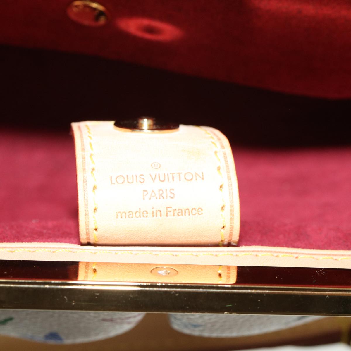 LOUIS VUITTON Multicolor Chain Judy PM Shoulder Bag White M40257 LV Auth cl213