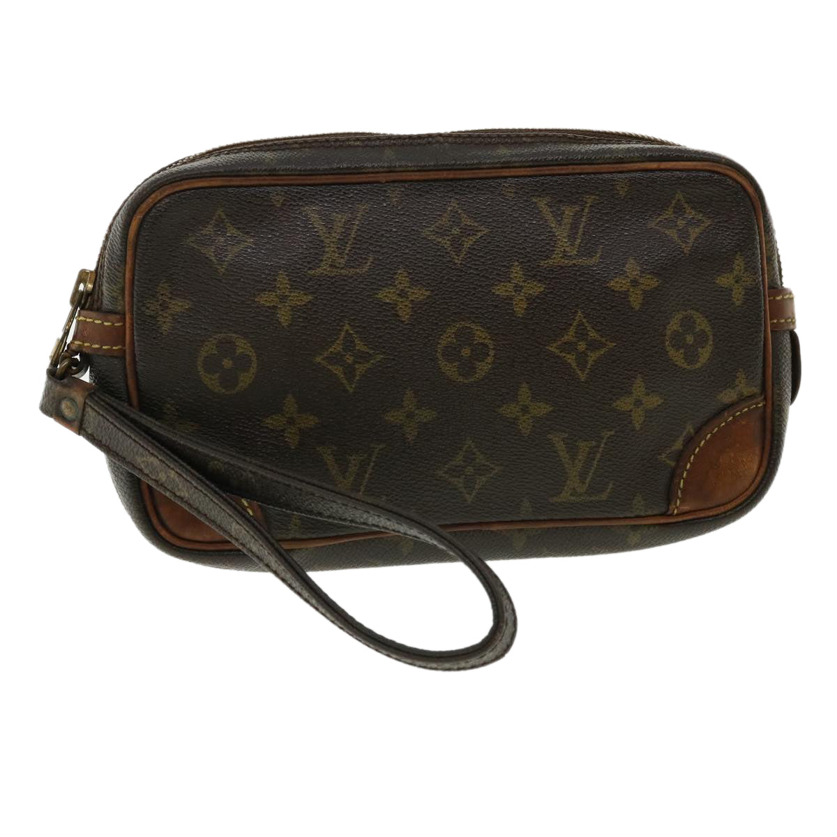 LOUIS VUITTON Monogram Marly Dragonne PM Clutch Bag M51827 LV Auth cl241