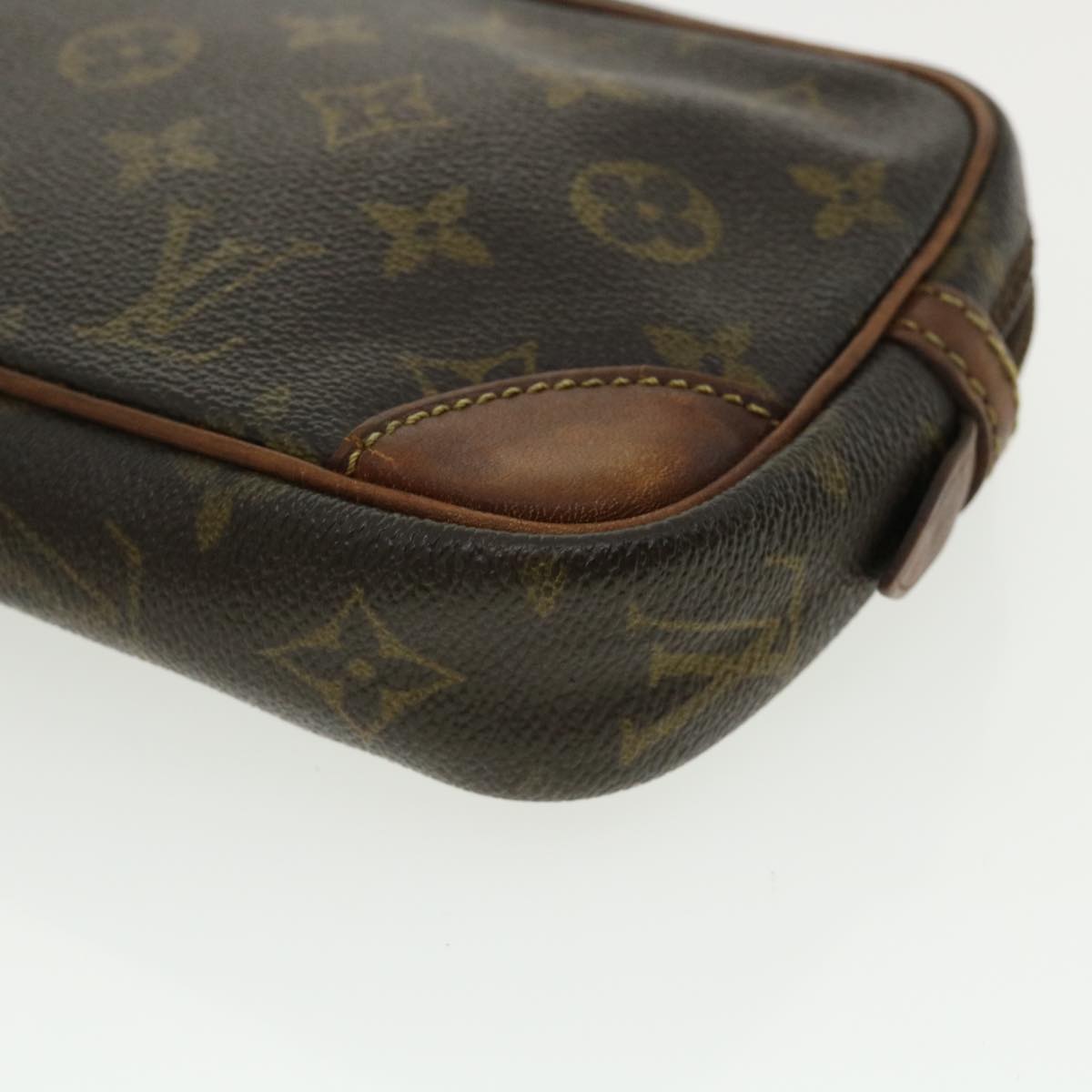 LOUIS VUITTON Monogram Marly Dragonne PM Clutch Bag M51827 LV Auth cl241