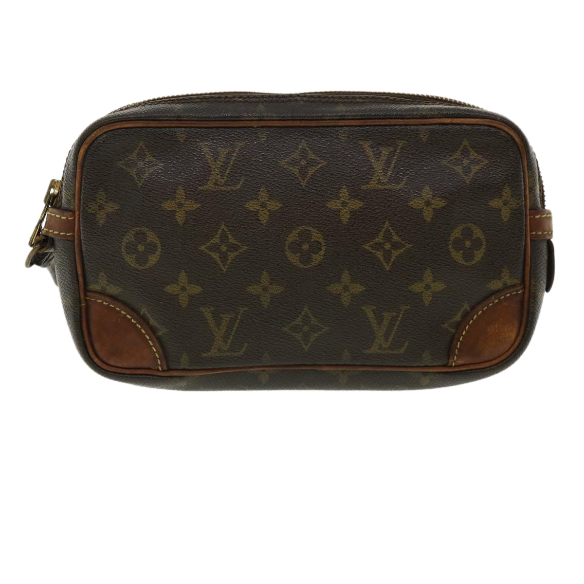 LOUIS VUITTON Monogram Marly Dragonne PM Clutch Bag M51827 LV Auth cl241