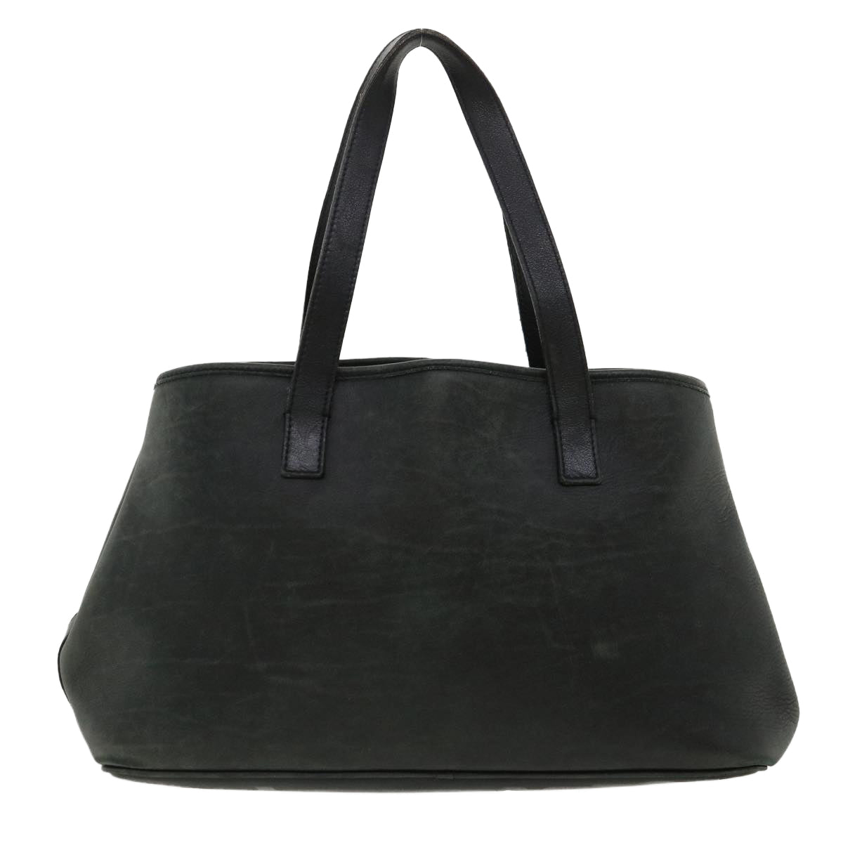 Salvatore Ferragamo Tote Bag Leather Black Auth cl310 - 0