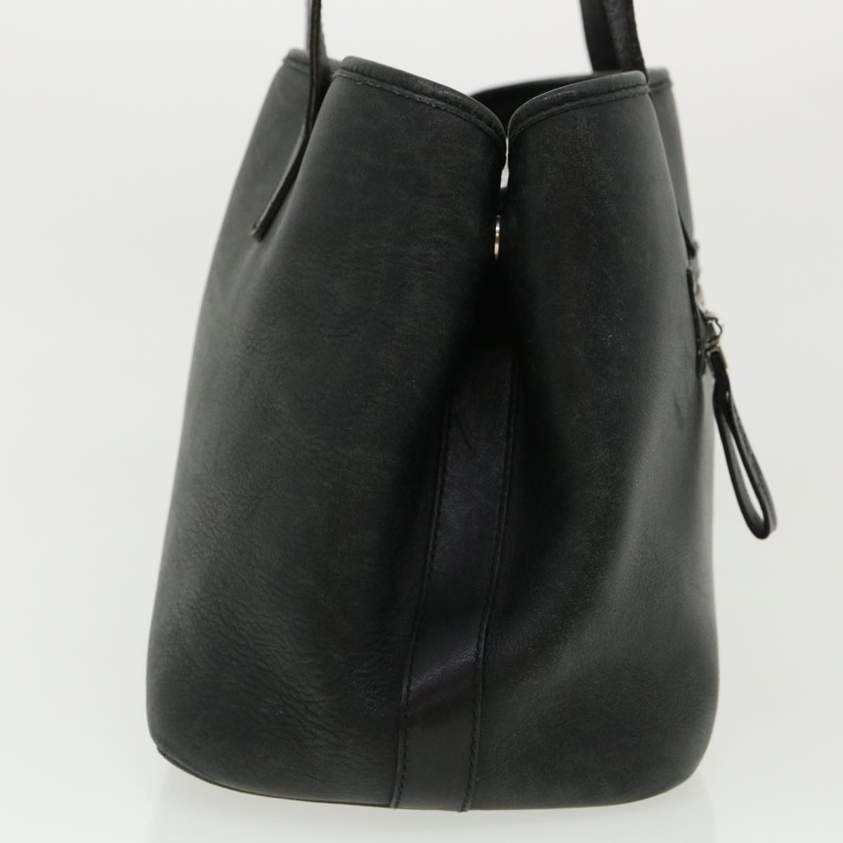 Salvatore Ferragamo Tote Bag Leather Black Auth cl310