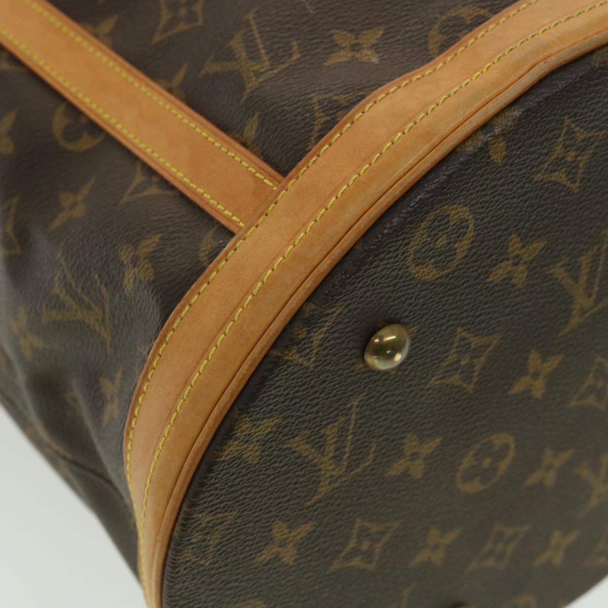 LOUIS VUITTON Monogram Bucket GM Shoulder Bag M42236 LV Auth cl321