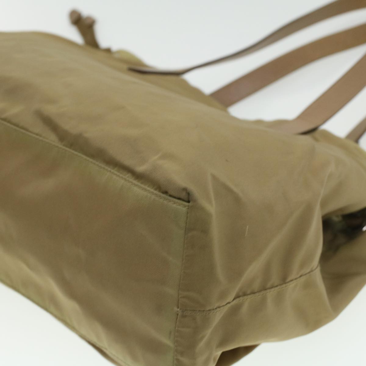 PRADA Shoulder Bag Nylon Khaki Auth cl322
