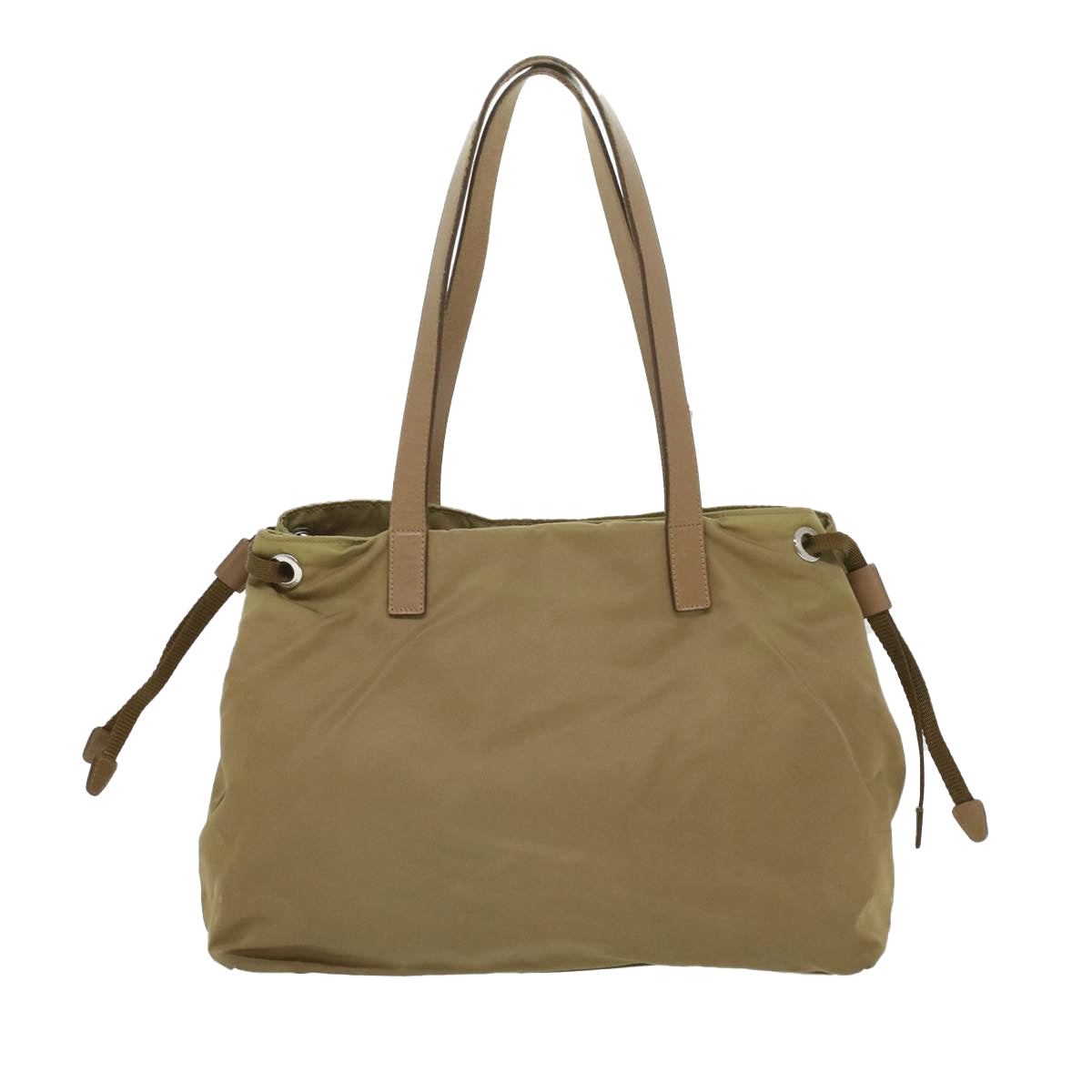 PRADA Shoulder Bag Nylon Khaki Auth cl322 - 0