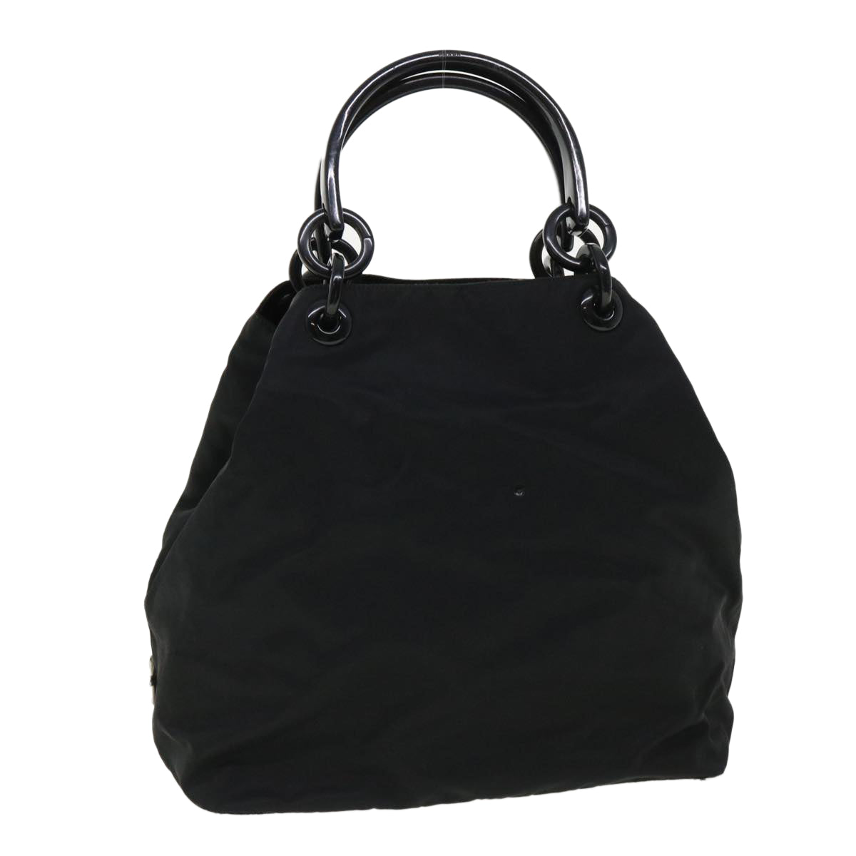 PRADA Hand Bag Nylon Black Auth cl361