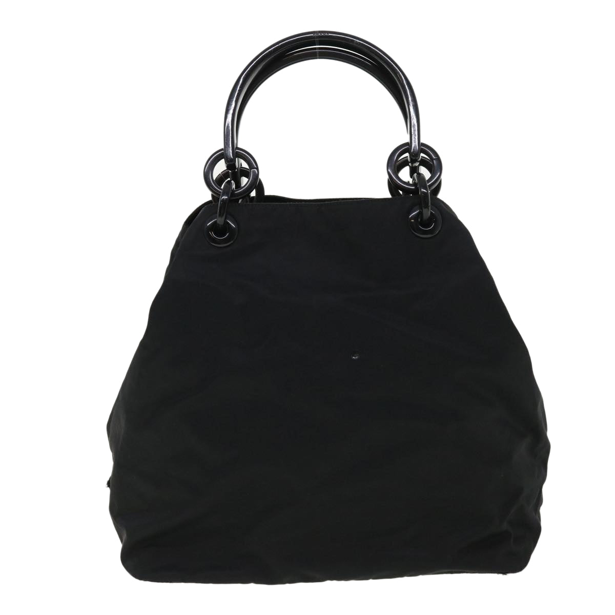 PRADA Hand Bag Nylon Black Auth cl361