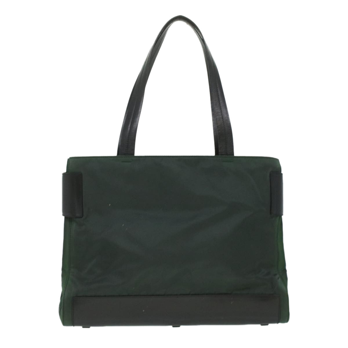 PRADA Tote Bag Nylon Green Auth cl375 - 0