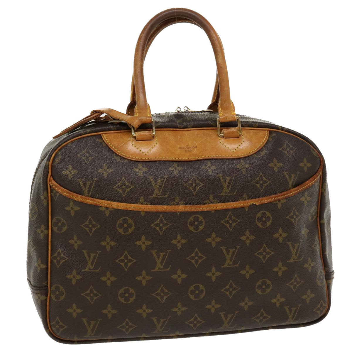 LOUIS VUITTON Monogram Deauville Hand Bag M47270 LV Auth cl377