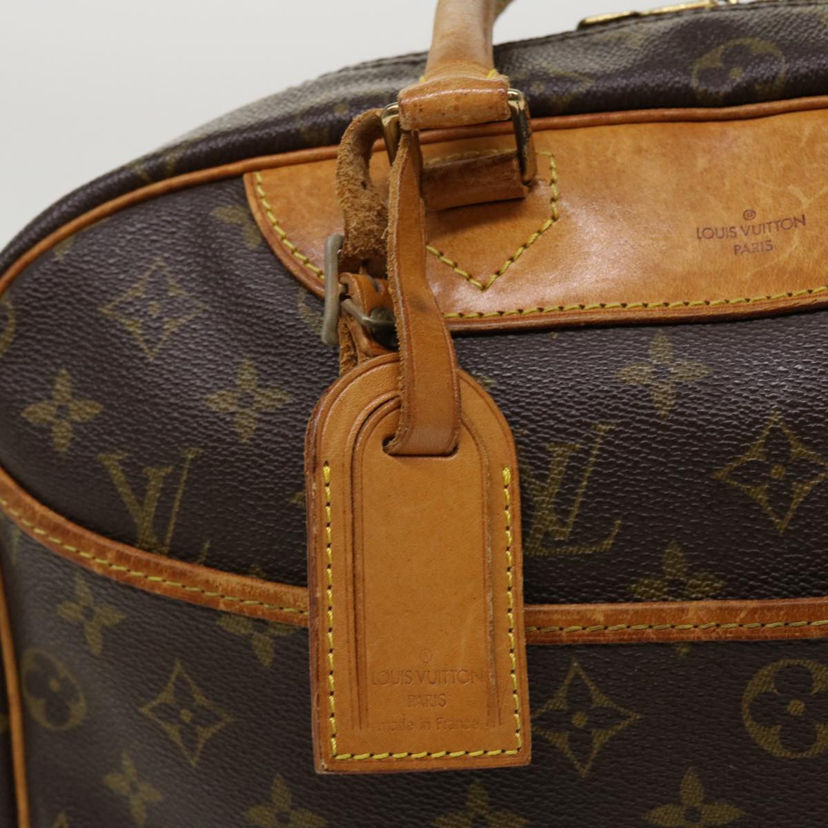 LOUIS VUITTON Monogram Deauville Hand Bag M47270 LV Auth cl377