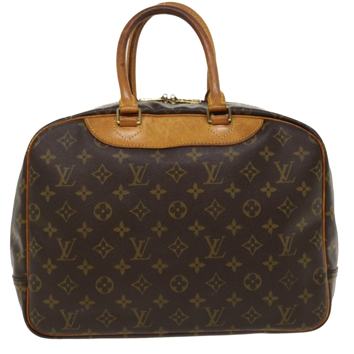 LOUIS VUITTON Monogram Deauville Hand Bag M47270 LV Auth cl377