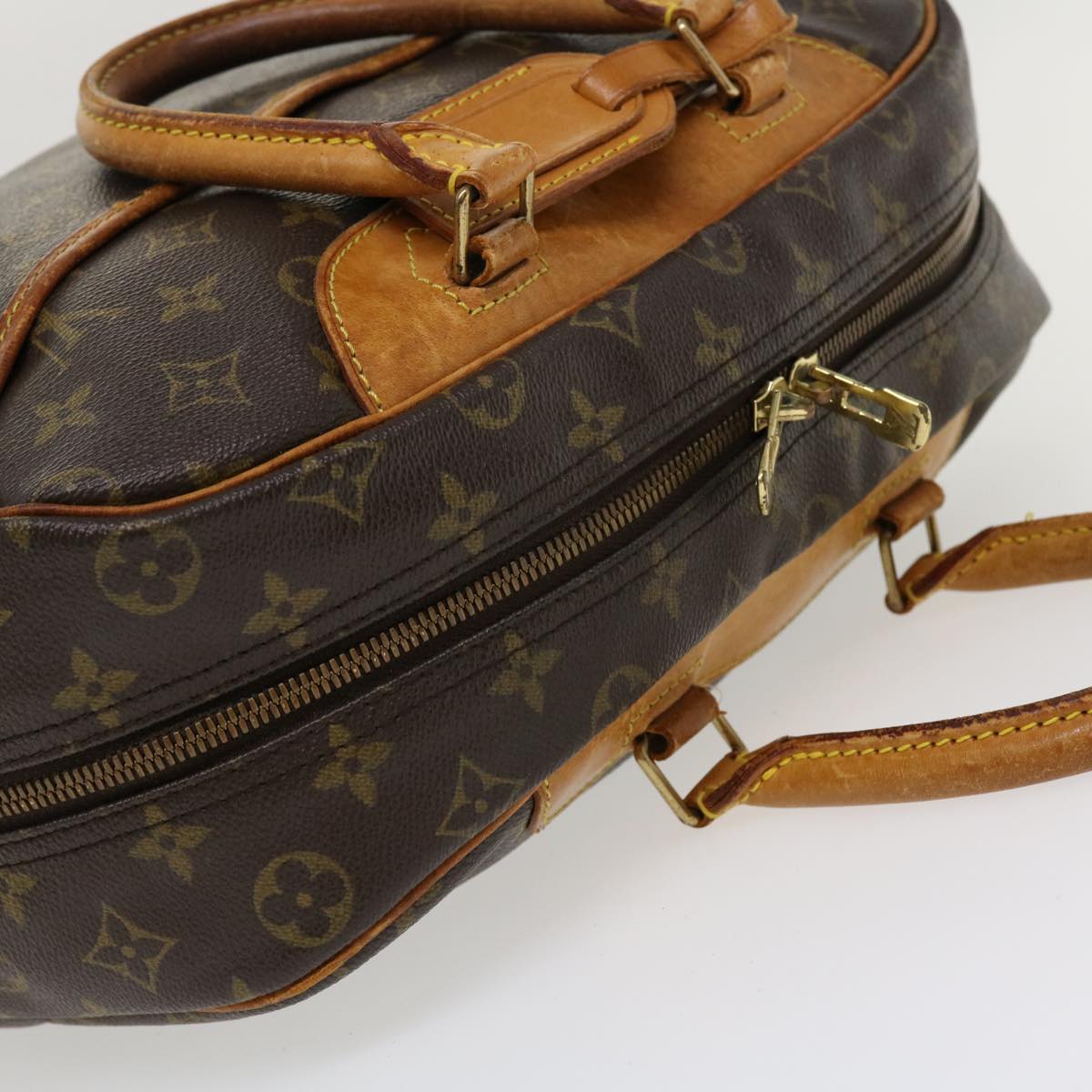 LOUIS VUITTON Monogram Deauville Hand Bag M47270 LV Auth cl377