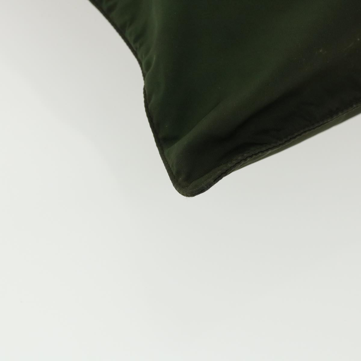 PRADA Tote Bag Nylon Khaki Green Auth cl378