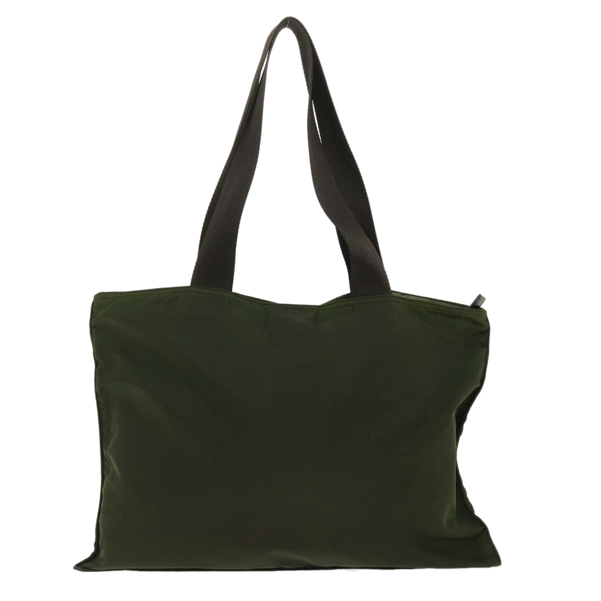 PRADA Tote Bag Nylon Khaki Green Auth cl378 - 0