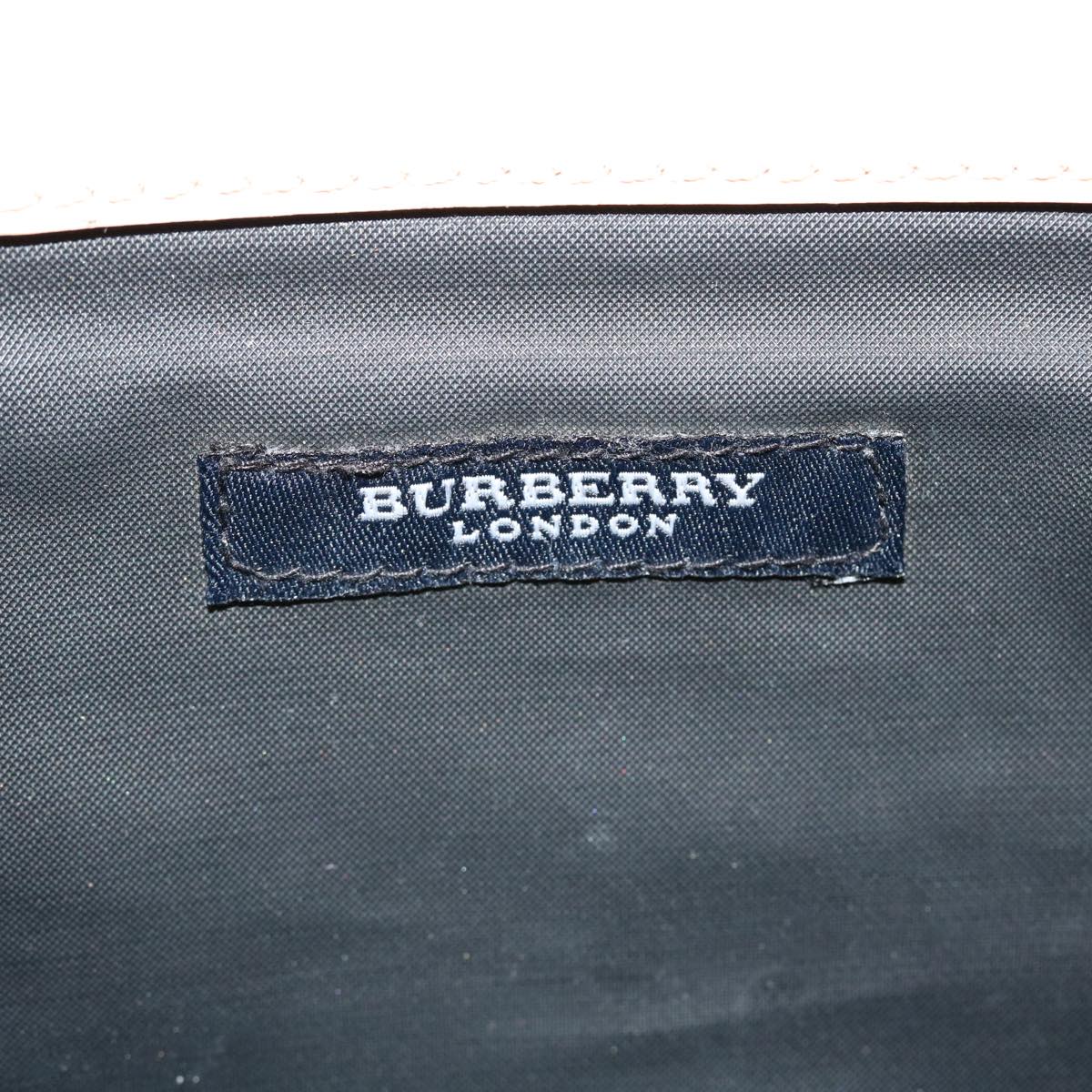 BURBERRY Nova Check Tote Bag Nylon Black Auth cl393