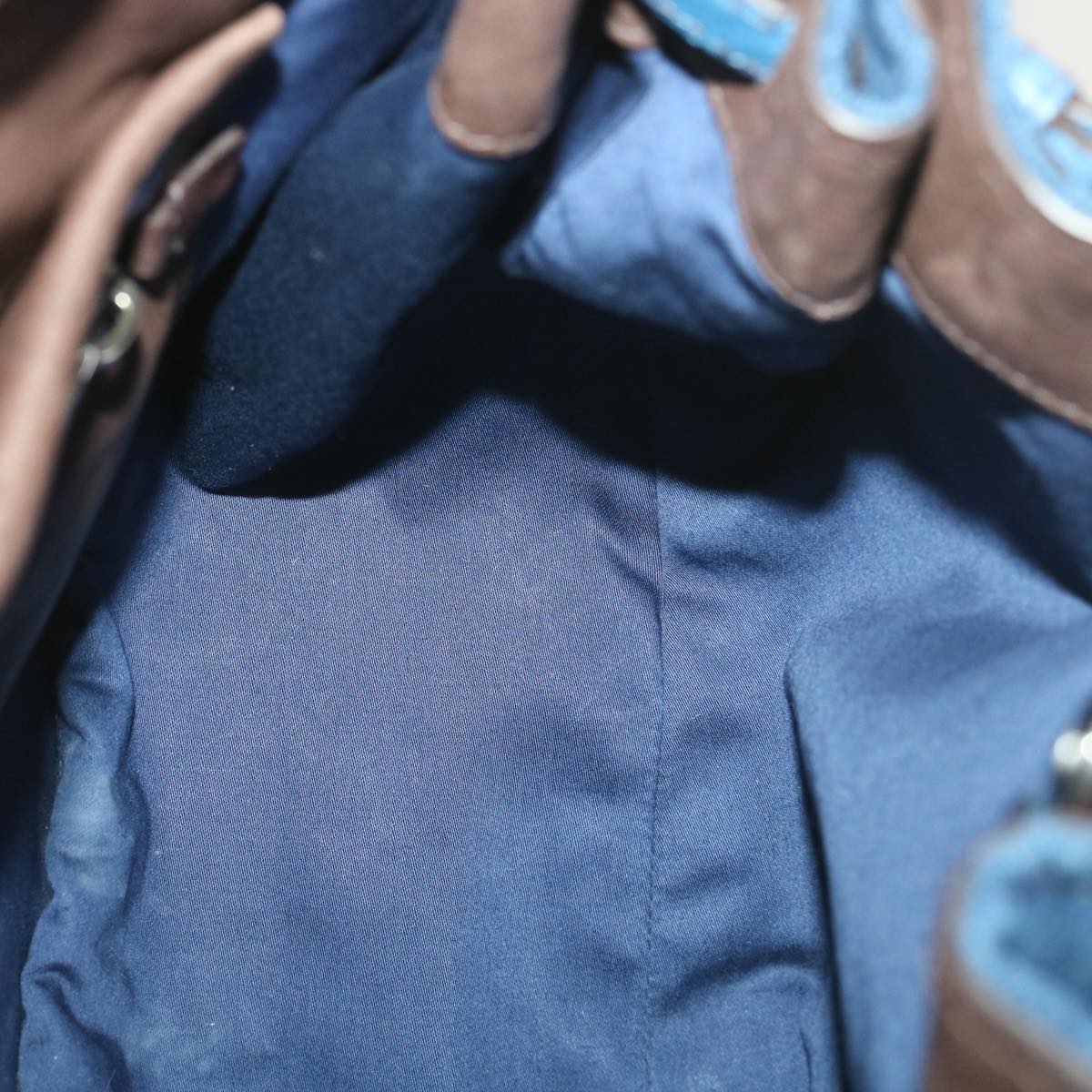 Miu Miu Hand Bag Denim 2way Blue Auth cl422