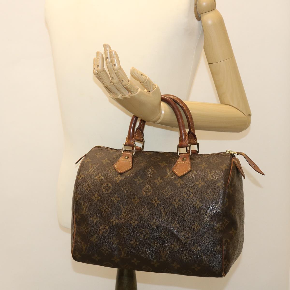 LOUIS VUITTON Monogram Speedy 30 Hand Bag M41526 LV Auth cl439