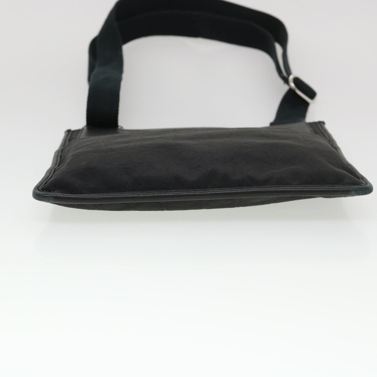 Salvatore Ferragamo Shoulder Bag Nylon Black AU-21/4933 Auth cl452