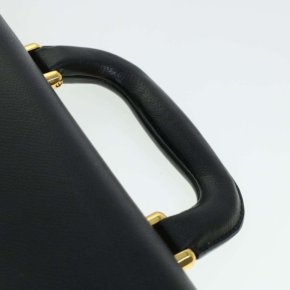 SAINT LAURENT Business Bag Leather Black Auth cl498