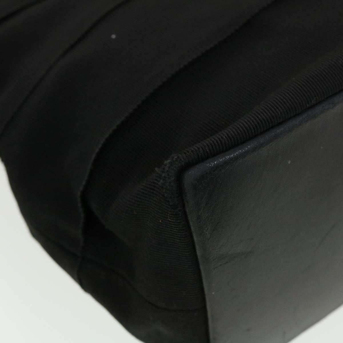 Salvatore Ferragamo Hand Bag Nylon Black AU-21-5251 Auth cl499