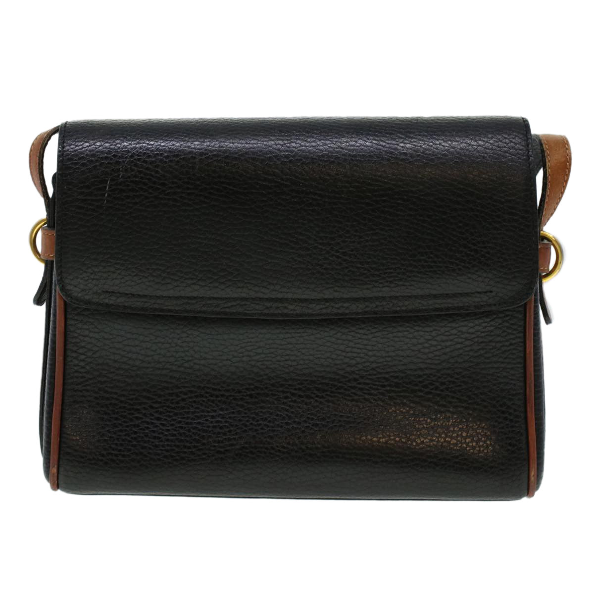 BALLY Shoulder Bag Leather Black Auth cl502 - 0