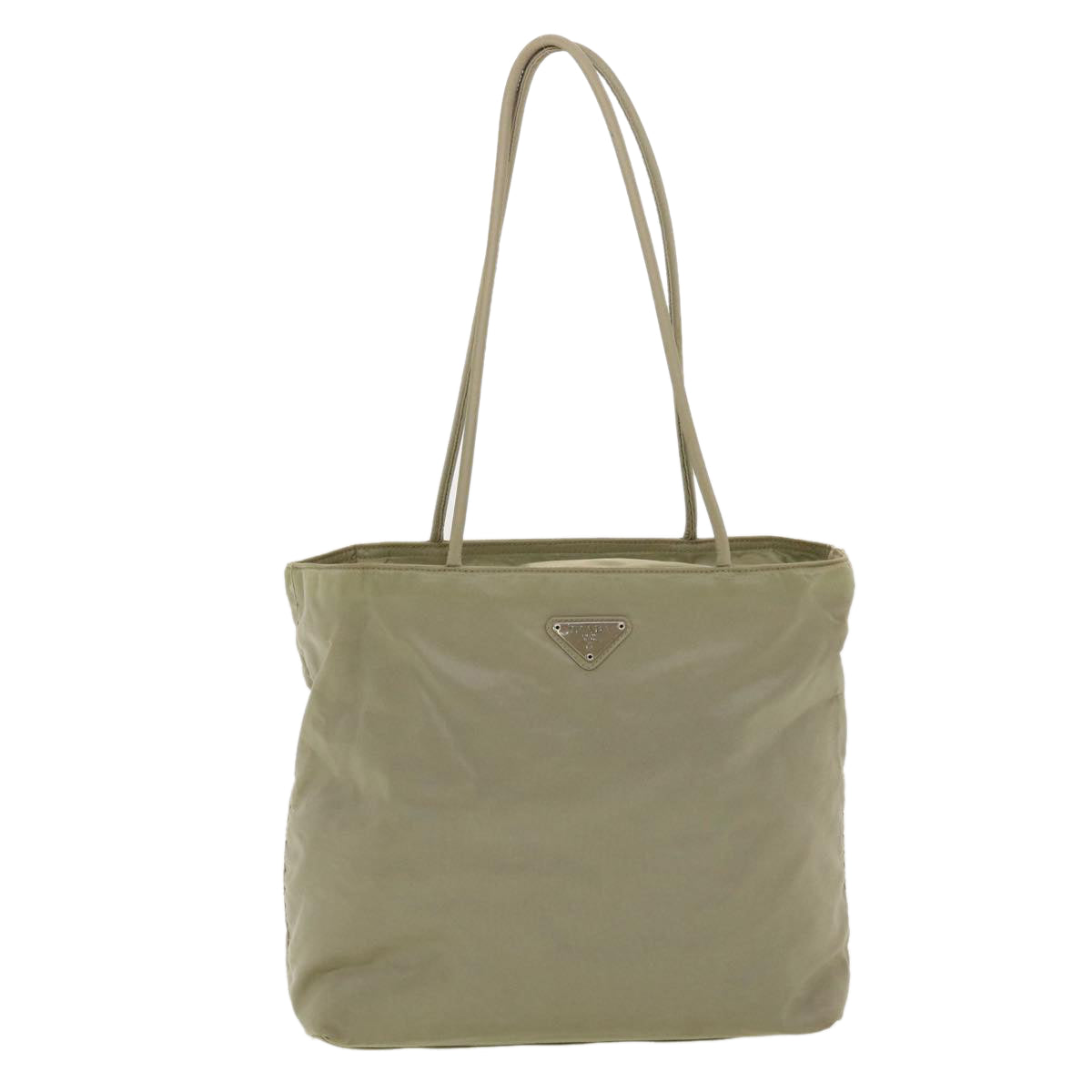 PRADA Shoulder Bag Nylon Khaki Auth cl510