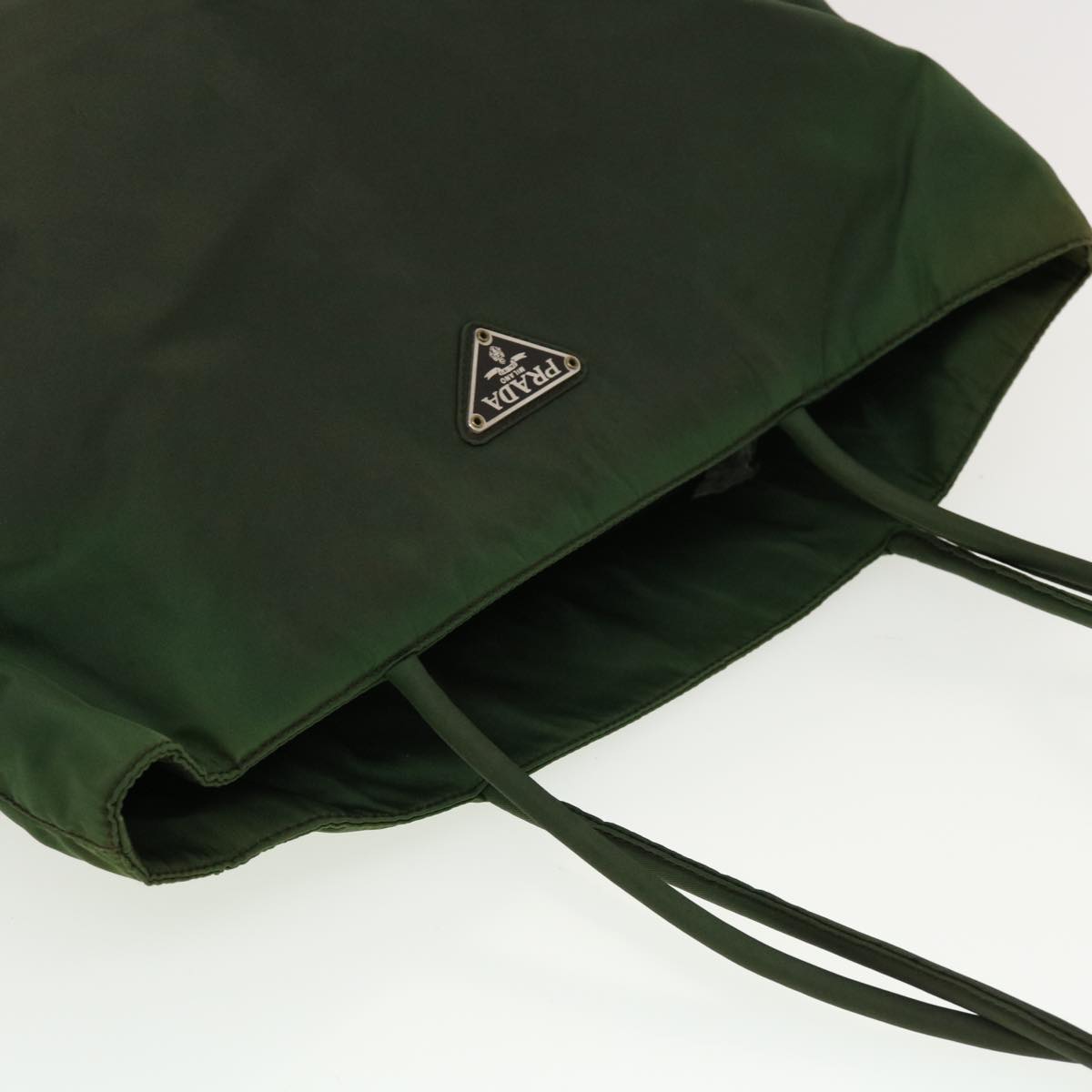 PRADA Shoulder Bag Nylon Green Auth cl513