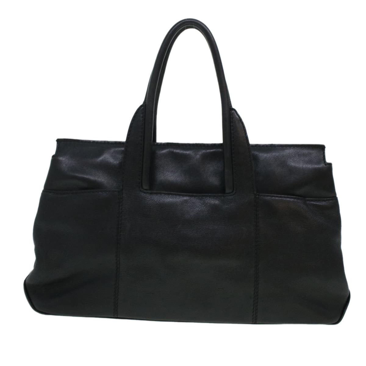Salvatore Ferragamo Shoulder Bag Leather Black EE-21 5312 Auth cl517 - 0