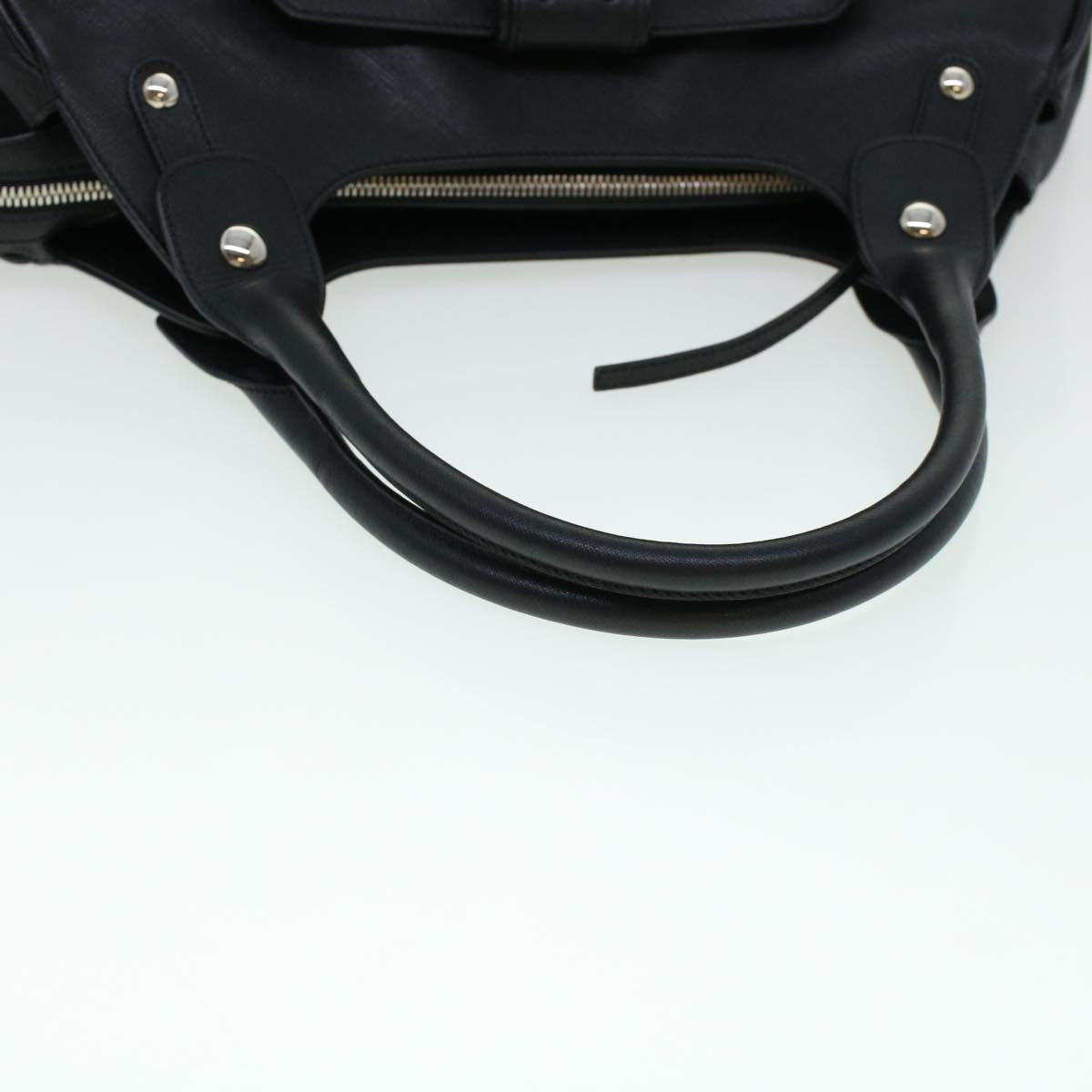Salvatore Ferragamo Shoulder Bag Safiano leather Black DY-21 6305 Auth cl518