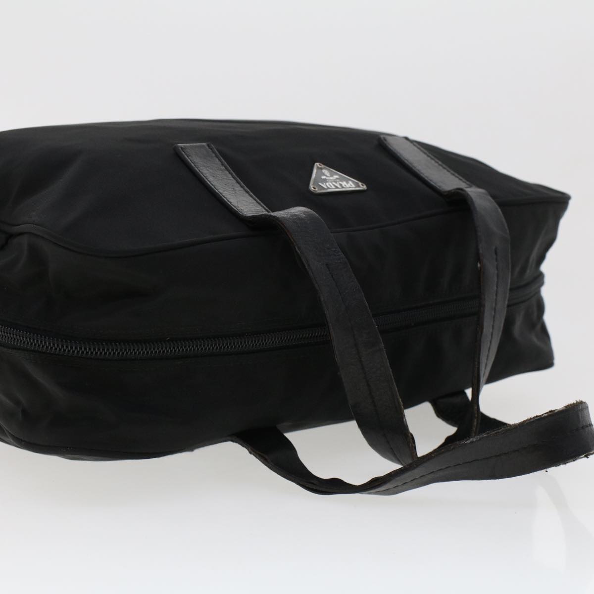PRADA Hand Bag Nylon Black Auth cl532