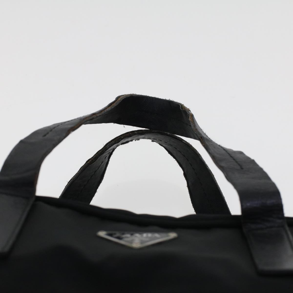 PRADA Hand Bag Nylon Black Auth cl532