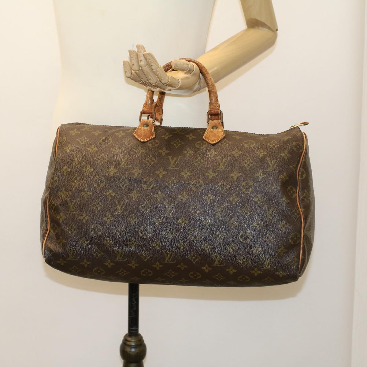 LOUIS VUITTON Monogram Speedy 40 Hand Bag M41522 LV Auth cl543