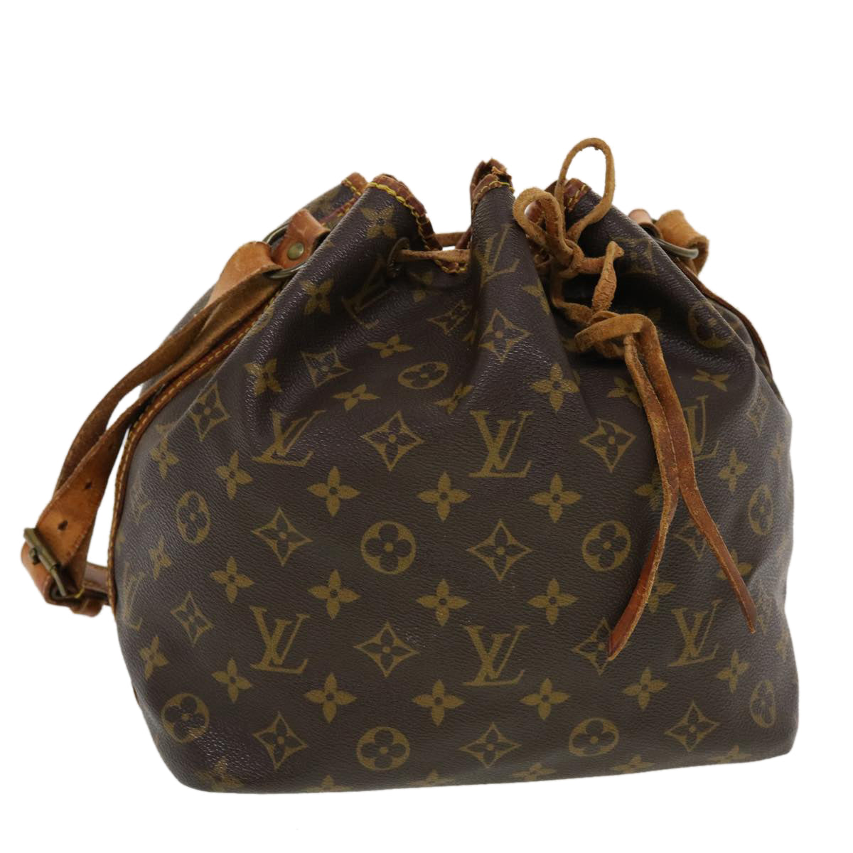 LOUIS VUITTON Monogram Petit Noe Shoulder Bag M42226 LV Auth cl545