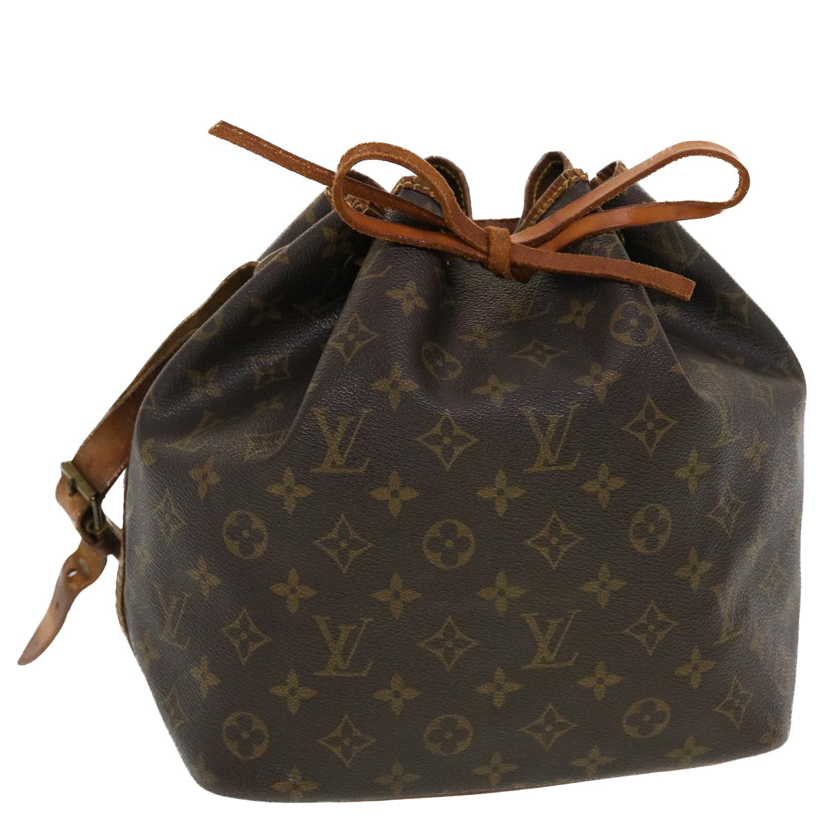 LOUIS VUITTON Monogram Petit Noe Shoulder Bag M42226 LV Auth cl551