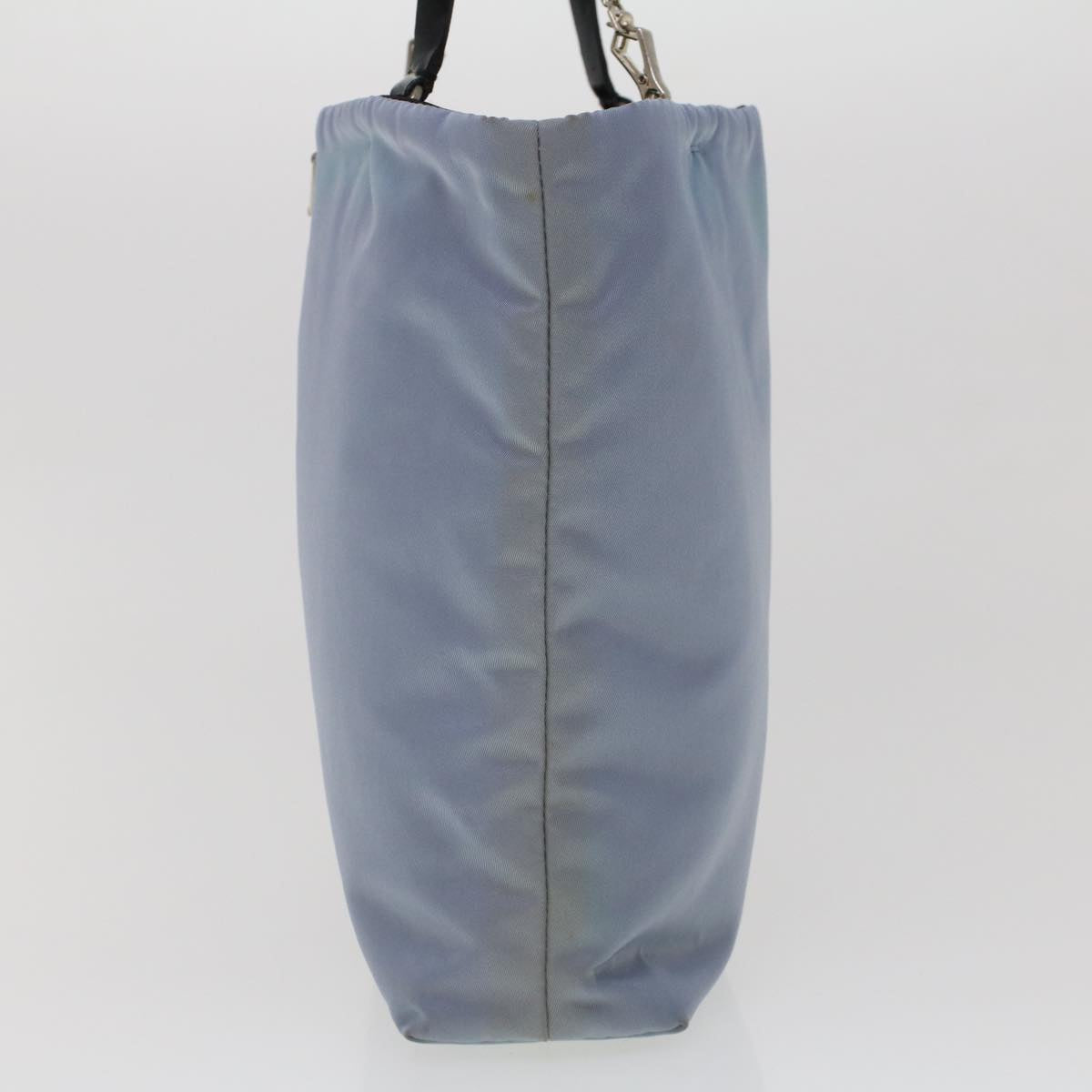 PRADA Hand Bag Nylon Light Blue Auth cl559